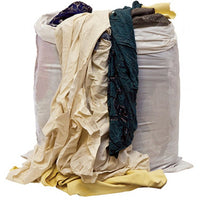 Rags in a Bag.  10kg bale of coloured industrial rags