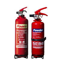 1Kg Powder Fire Extinguisher + 1 Litre Foam Fire Extinguisher
