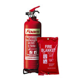 Bundle: 1L Foam Extinguisher + Fire Blanket