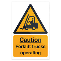 Caution Forklift Trucks Sign