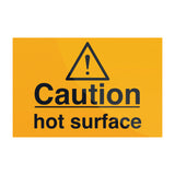 Caution Hot Surface Sign