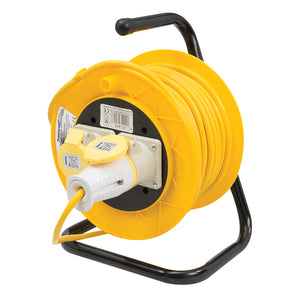 Cable Reel 110V Freestanding 2 Socket