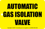 Automatic Gas Isolation Location Tag