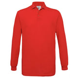 B&C Collection Safran Long Sleeve Polo Shirt