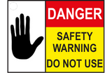 Do Not Use Warning Tags