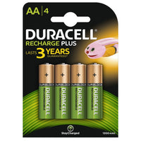 Duracell Recharge Plus AA HR6 1300mAh Rechargeable Batteries