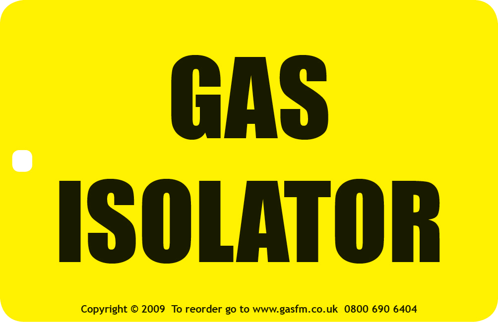 Gas Isolator Tag