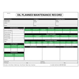 Oil Planned Maintenance Record