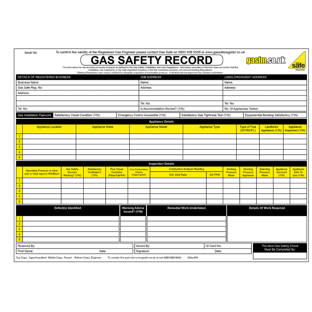 Gas Safety Record