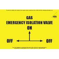 Gas Isolation Valve Labels