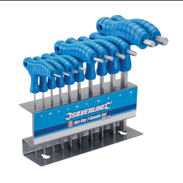 Hex Key T-Handle Set 10pce