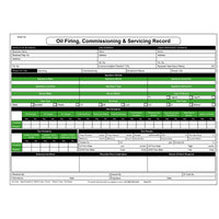 Oil Firing, Commissioning & Servicing Record