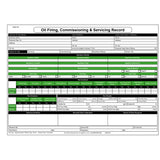 Oil Firing, Commissioning & Servicing Record