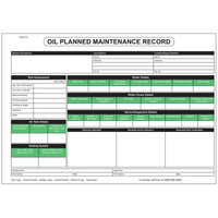 Personalised Oil Planned Maintenance Record