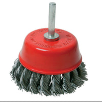 Rotary Steel Twist-Knot Cup Brush