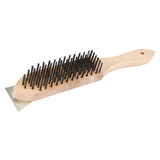 Wooden Wire Brush & Scraper