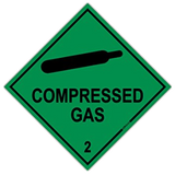 Compressed Gas Class 2 Label