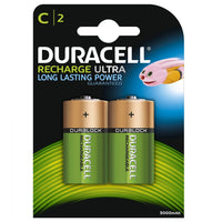 Duracell Recharge Ultra C HR14 3000mAh Rechargeable Batteries