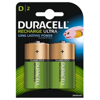 Duracell Recharge Ultra D HR20 3000mAh Rechargeable Batteries