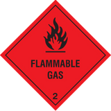 Flammable Gas Sign