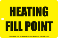Heating Fill Point Tag