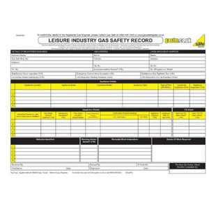 Leisure Industry Gas Safety Record
