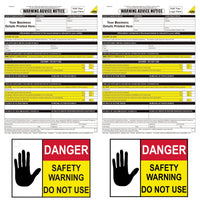 Personalised Warning/Advice Notice Pack