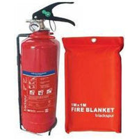 2kg ABC Dry Powder Fire (Office/Home/Vehicle) Fire Extinguisher + 1M Blanket